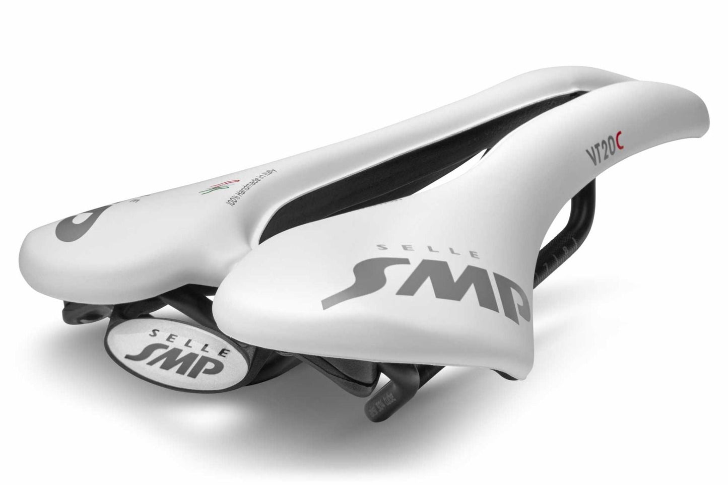 Selle SMP VT20C Saddle with Carbon Rail (White)