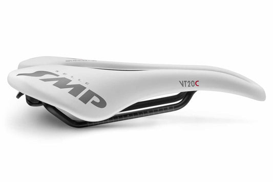 Selle SMP VT20C Saddle with Carbon Rail (White)