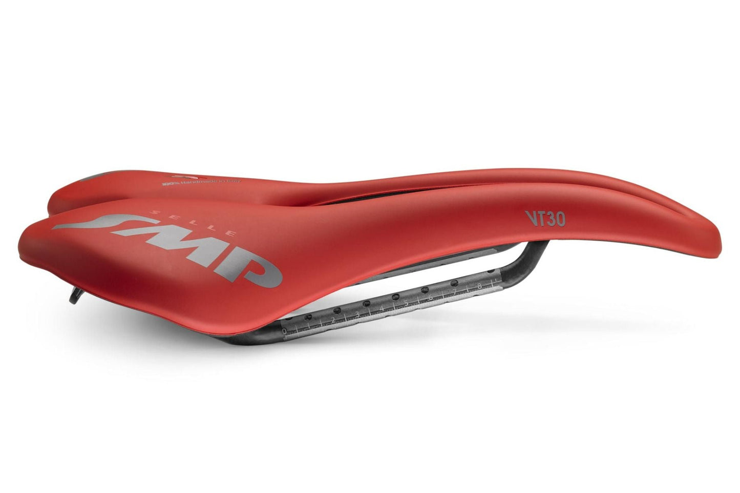 Selle SMP VT30 Saddle with Carbon Rails (Red)