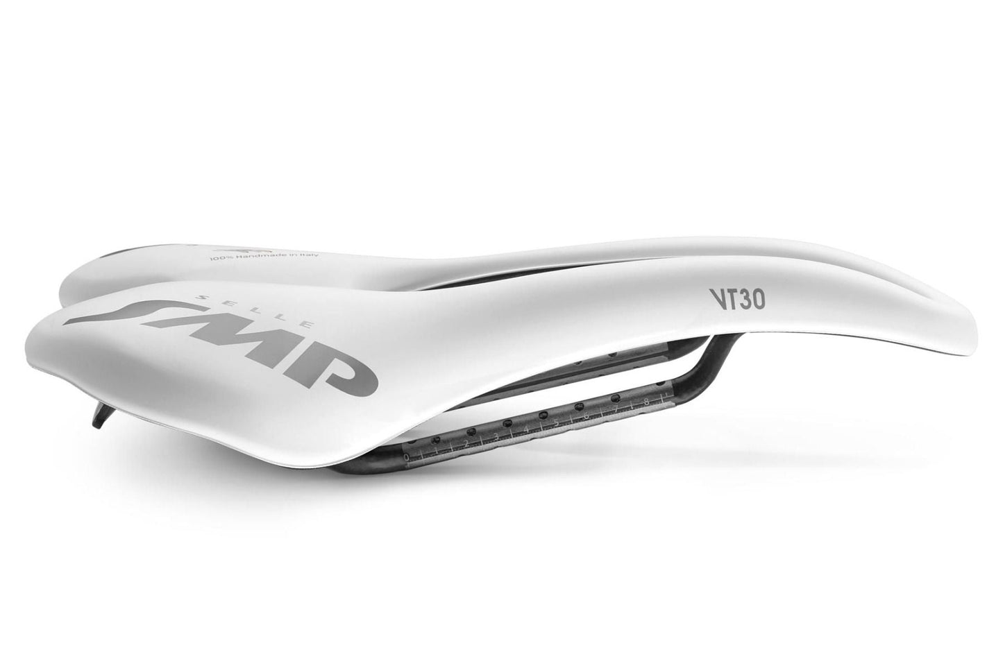 Selle SMP VT30 Saddle with Carbon Rails (White)