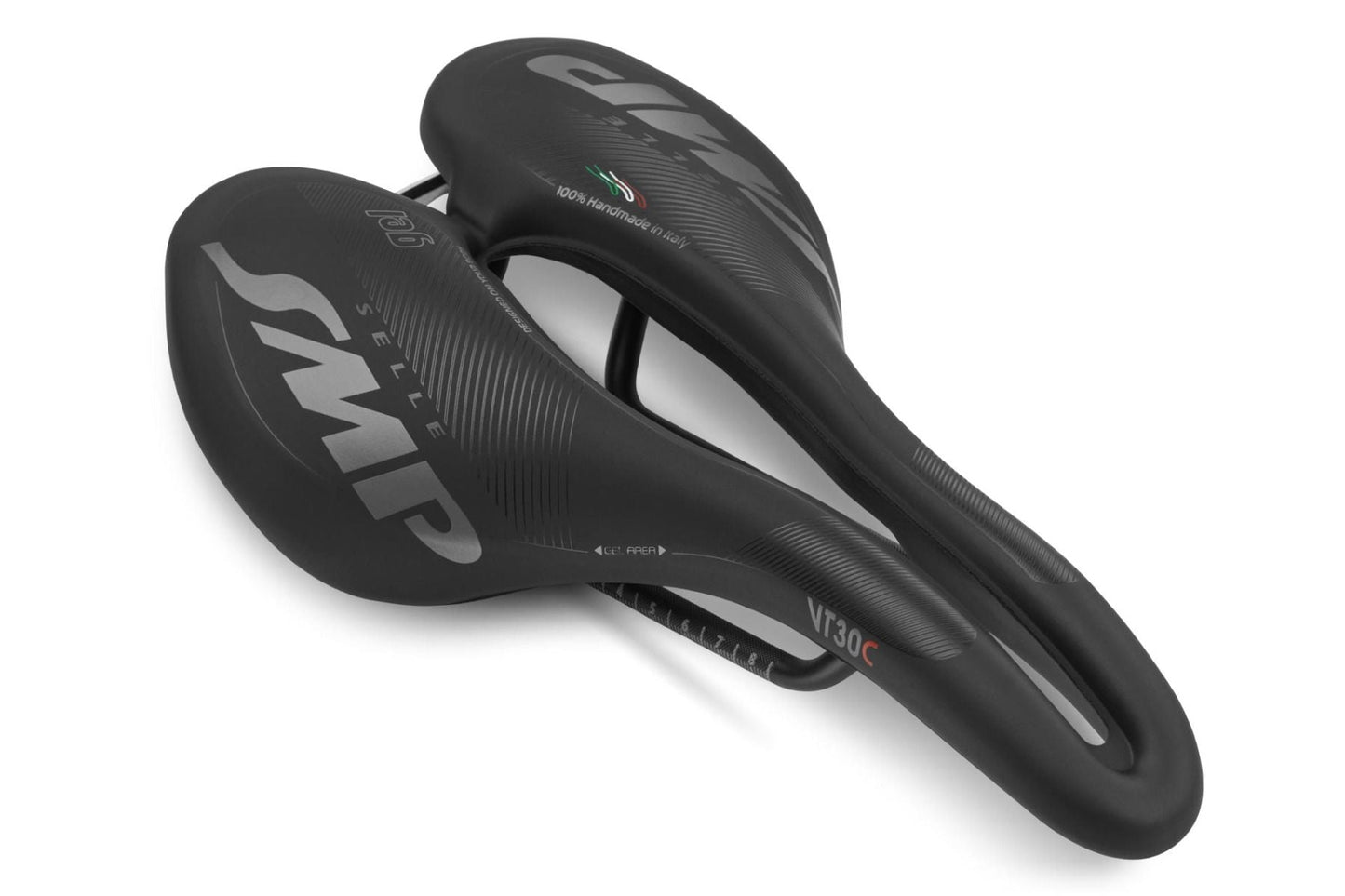 Selle SMP VT30C Gel Saddle with Carbon Rails (Black)