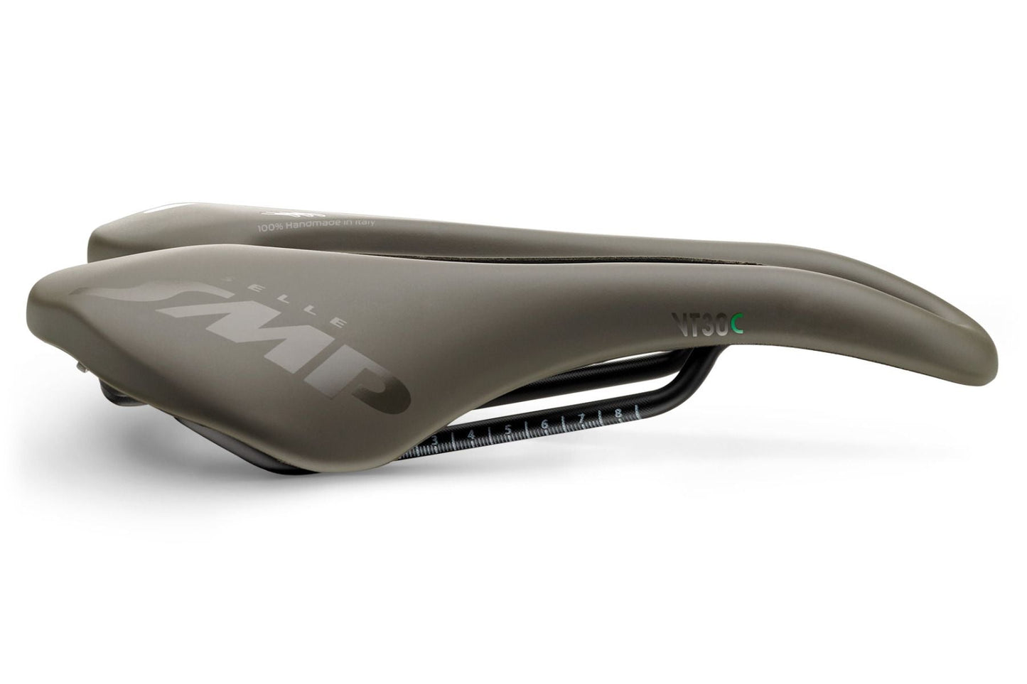 Selle SMP VT30C Saddle with Carbon Rails (Gravel Grey)