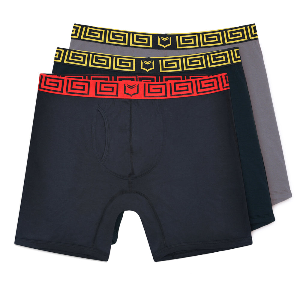 SHEATH V Modal Men's Pouch Boxer Brief 8" (3 Pack)