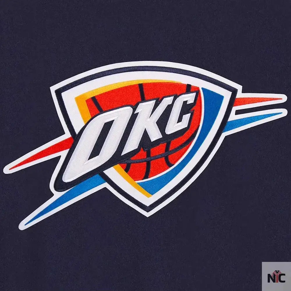 Varsity Oklahoma City Thunder Navy Wool Jacket