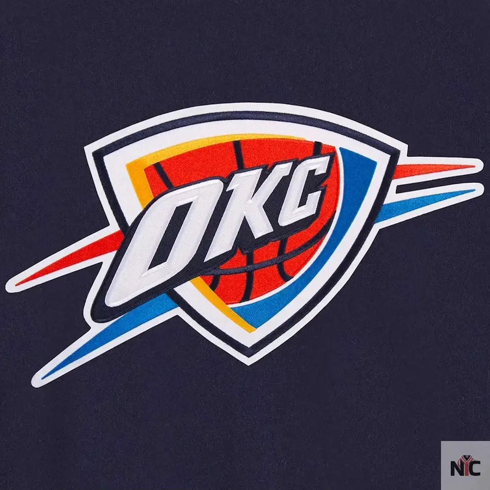 Varsity Oklahoma City Thunder Navy Wool Jacket