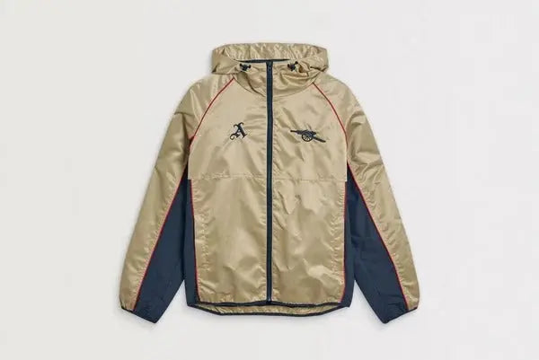 Veste coupe-vent rétro dorée d’Arsenal