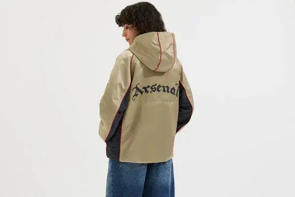 Veste coupe-vent rétro dorée d’Arsenal