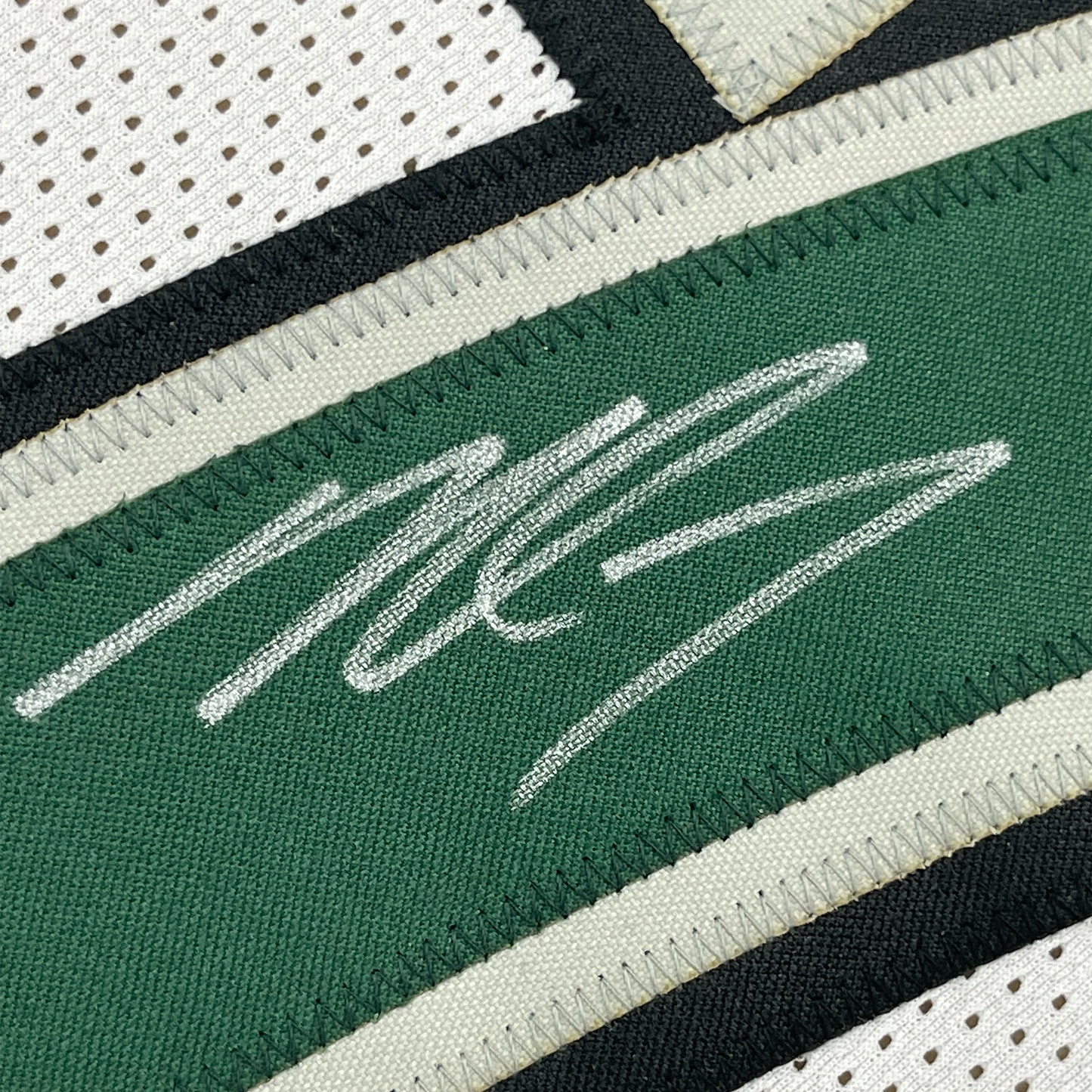 Framed Autographed/Signed Michael Mike Vick 35x39 Philadelphia White Football Jersey PSA/DNA COA