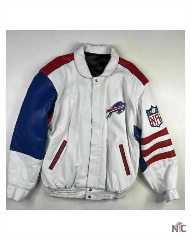Vintage Buffalo Bills Jeff Hamilton Leather Jacket