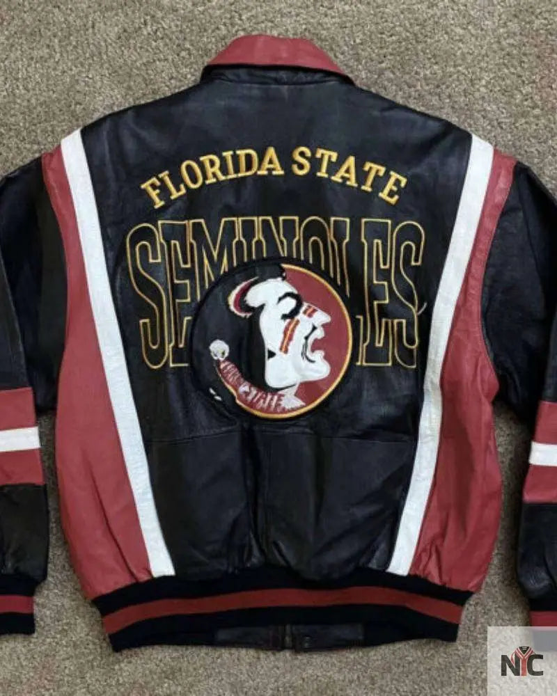 Vintage Florida State Seminoles Leather Jacket