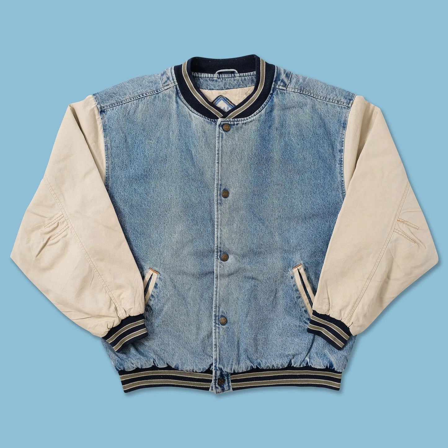 Vintage Dr. Pepper Denim Varsity Jacket