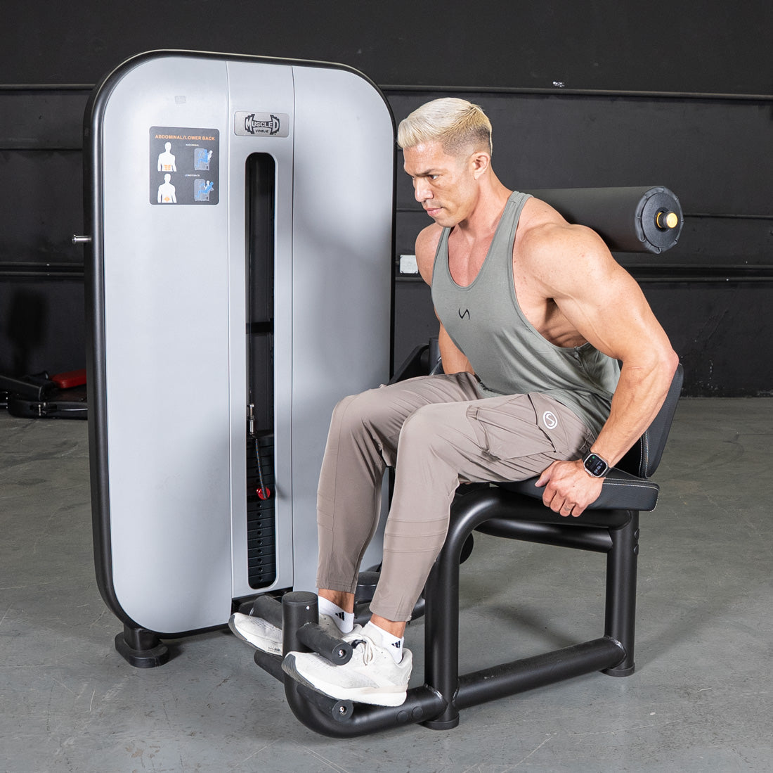 Vogue Selectorized AB/Back Combo | Muscle D Fitness Core Machine