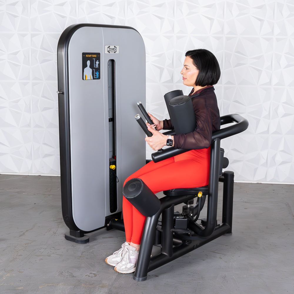 Vogue Selectorized Rotary Torso – Muscle D Fitness, Premium Oblique Trainer