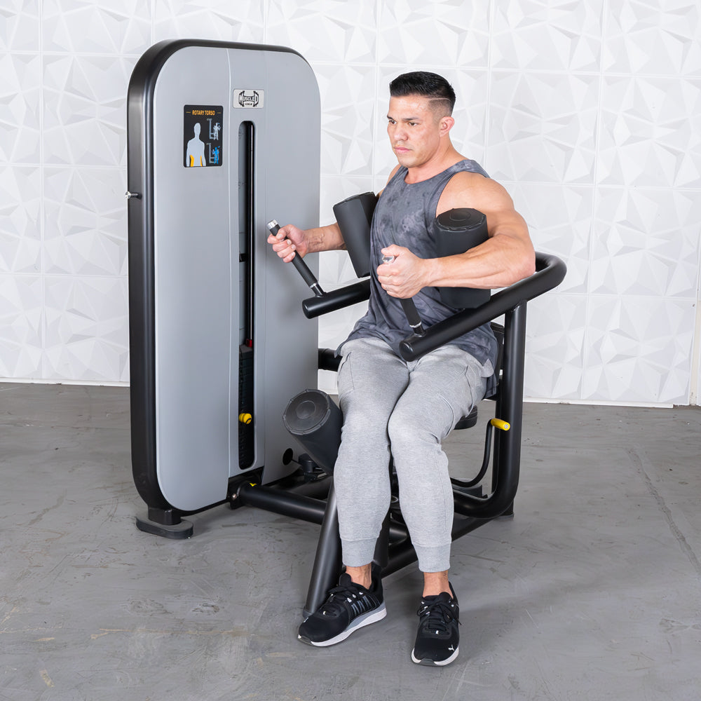 Vogue Selectorized Rotary Torso – Muscle D Fitness, Premium Oblique Trainer