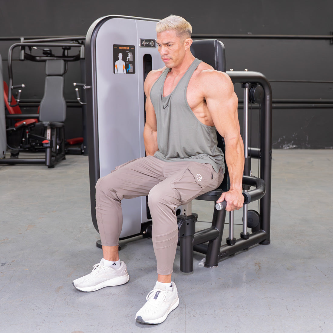 Vogue Seated Dip / Triceps Press-Down | Muscle D Fitness