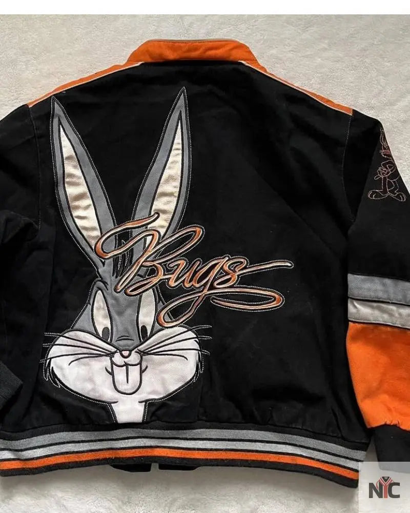 Vtg Looney Tunes Bugs Bunny Bomber Jacket