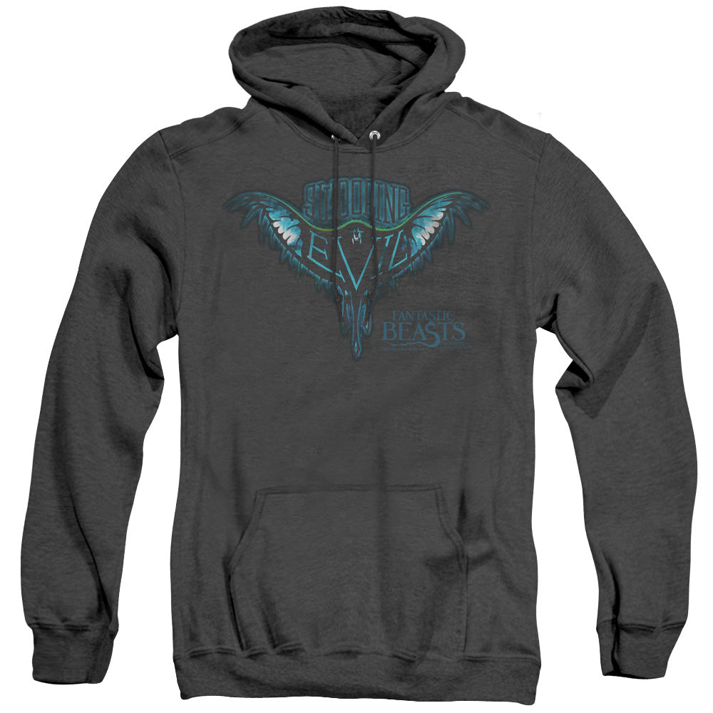 Fantastic Beasts Swooping Evil Mens Heather Hoodie Black Officially Licensed