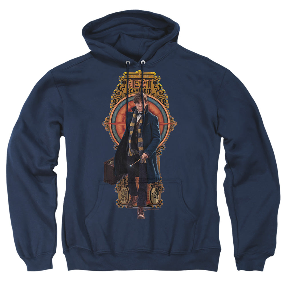 Fantastic Beasts Newt Scamander Mens Hoodie Navy Officially Licensed