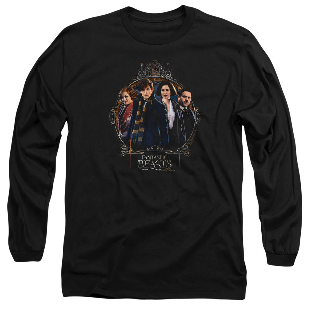 Fantastic Beasts Group Portrait Mens Long Sleeve Shirt Black Officially Licensed