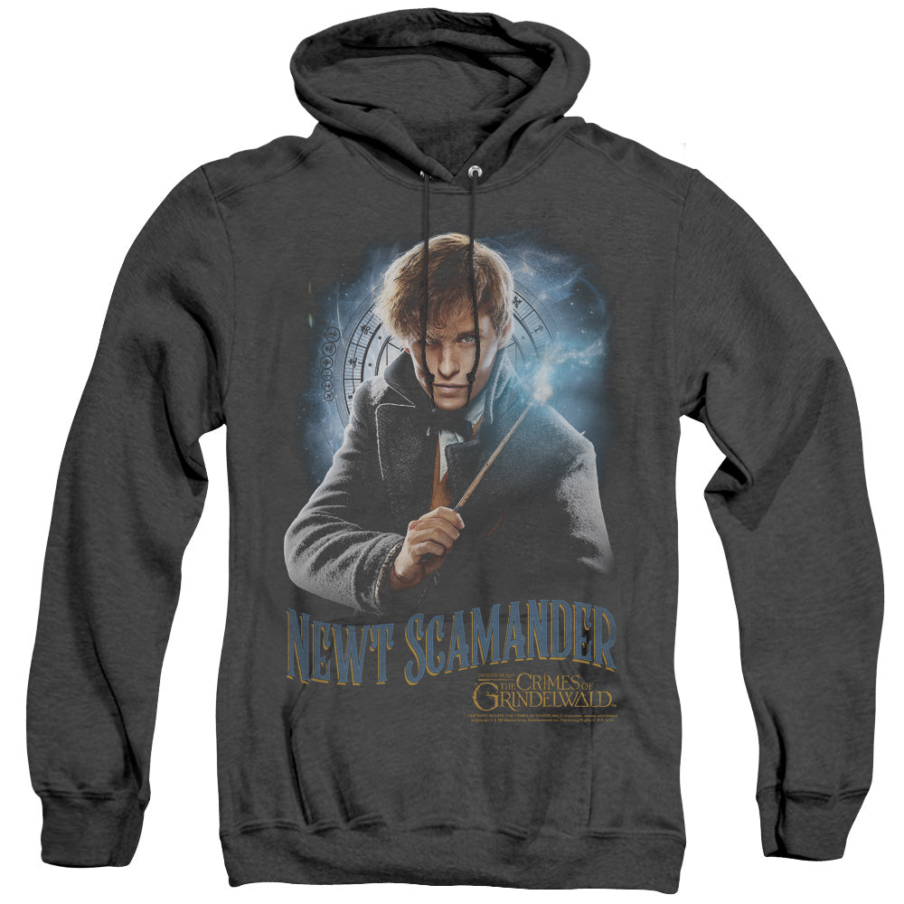 Fantastic Beasts 2 Scamander Monogram Mens Heather Hoodie Black Officially Licensed
