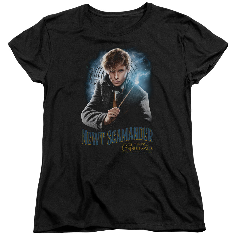 Fantastic Beasts 2 Scamander Monogram Womens T Shirt Black Officially Licensed