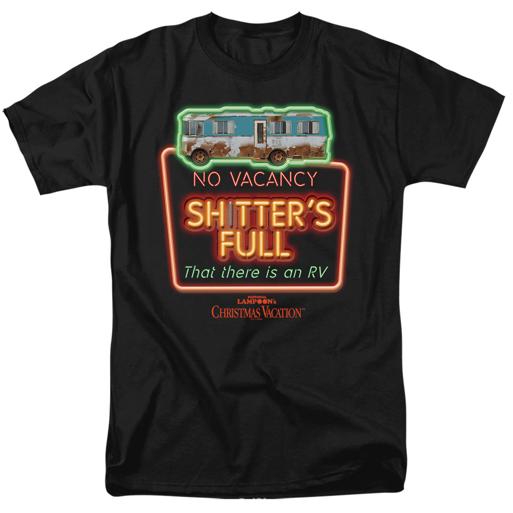 Christmas Vacation No Vacancy Shtter'S Full Mens T Shirt Charcoal Officially Licensed