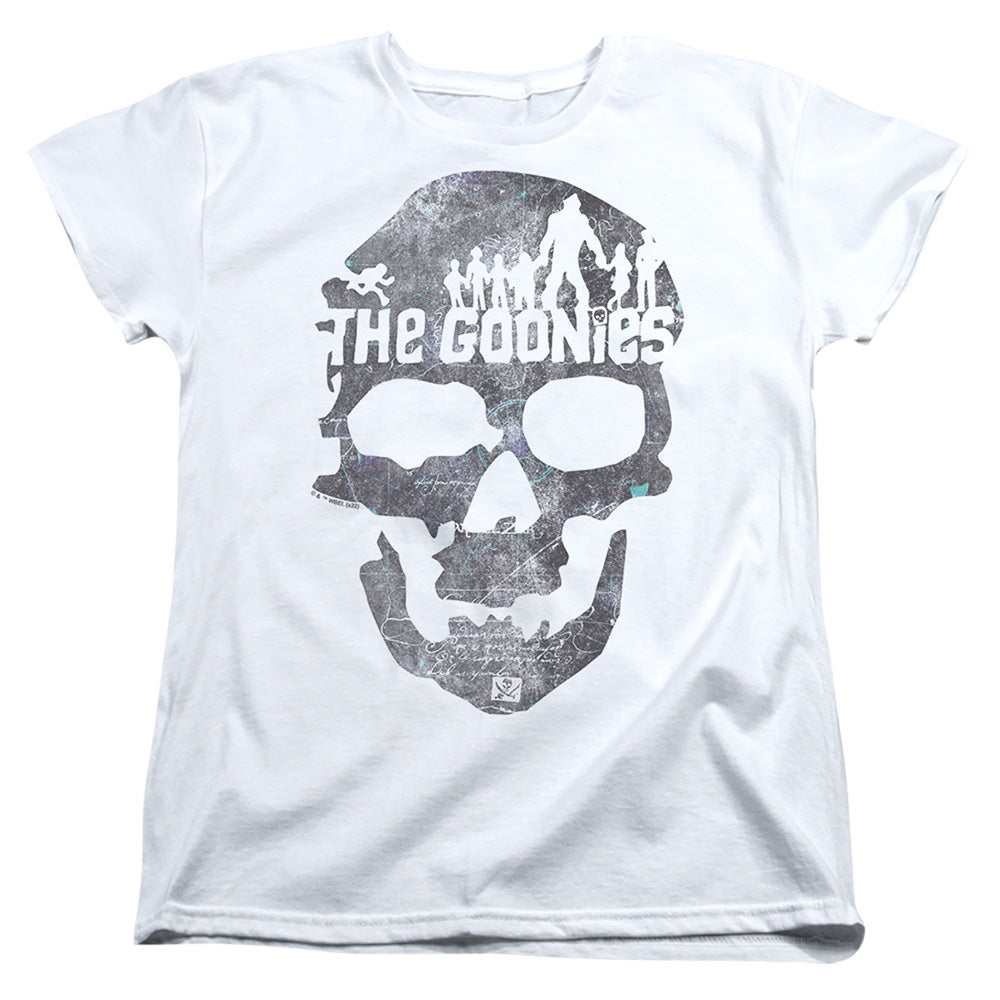 The Goonies Skull 2 Womens T Shirt White Officially Licensed