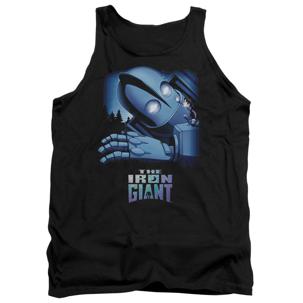 Iron Giant Giant And Hogarth Mens Tank Top Shirt Black Officially Licensed