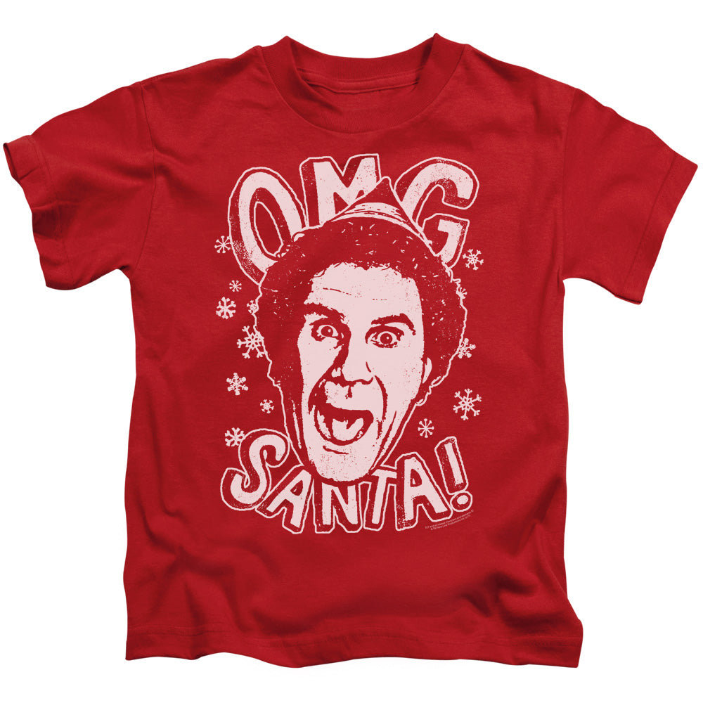 Elf OMG Santa Juvenile Kids Youth T Shirt Red Officially Licensed