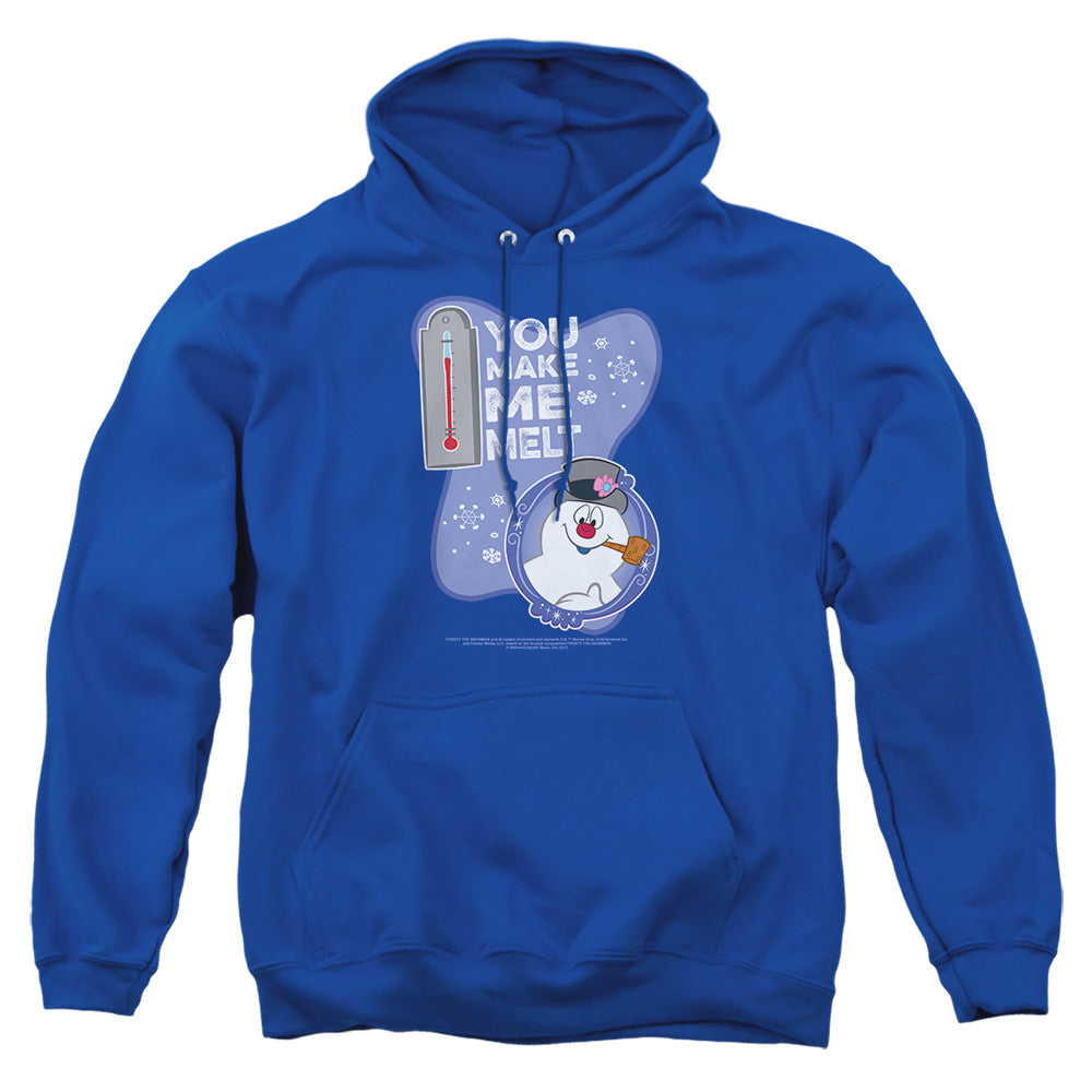 Frosty The Snowman Melt Mens Hoodie Royal Officially Licensed
