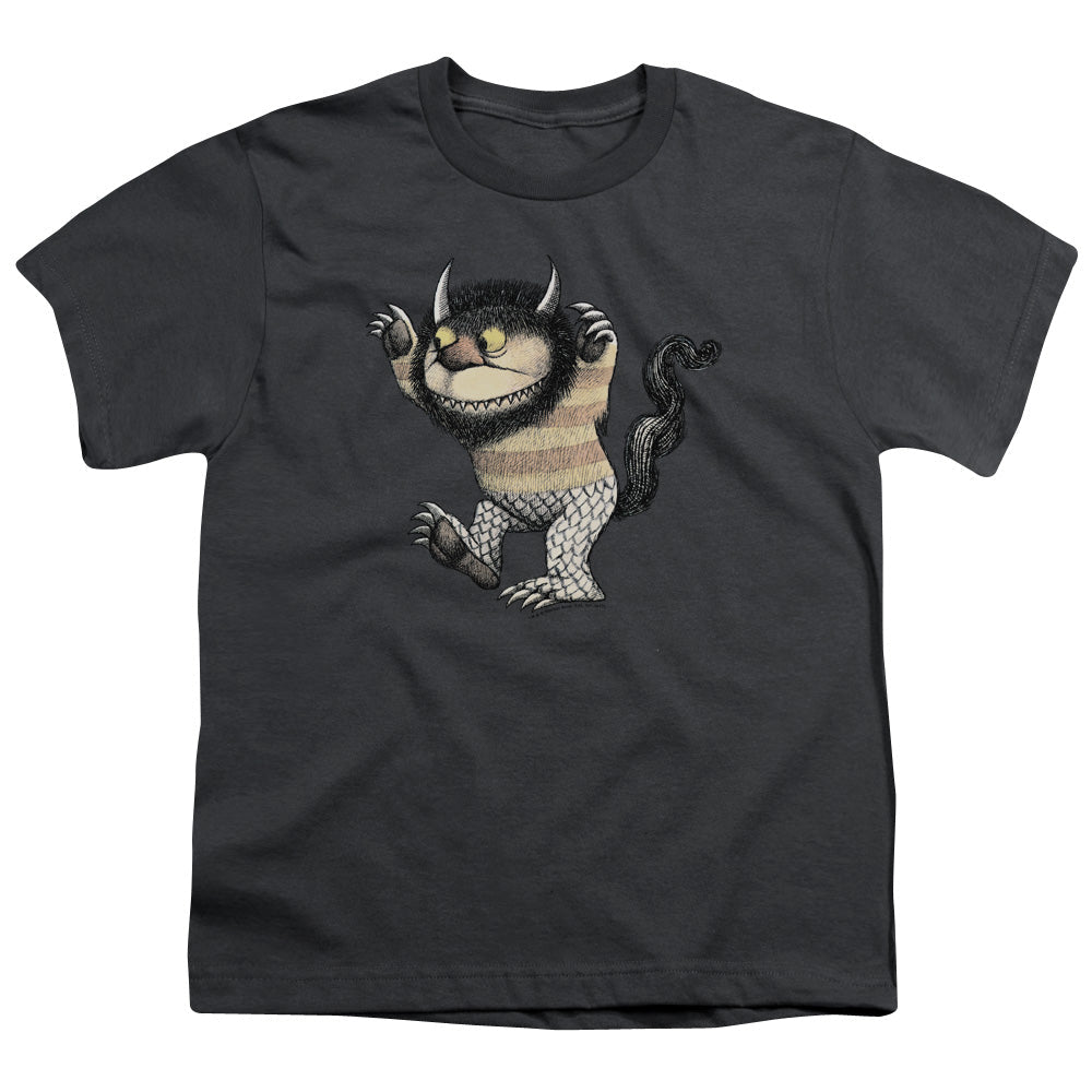 Where The Wild Things Are Carol Kids Youth T Shirt Charcoal Officially Licensed