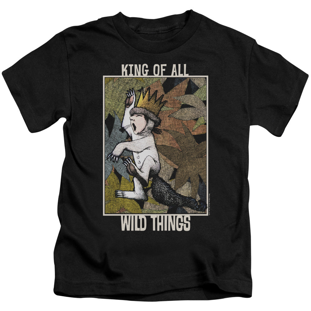 Where The Wild Things Are King Of All Wild Things Juvenile Kids Youth T Shirt Black Officially Licensed
