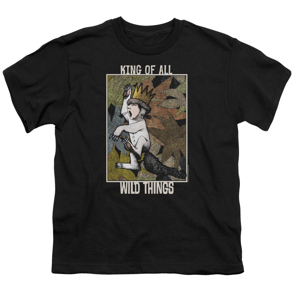Where The Wild Things Are King Of All Wild Things Kids Youth T Shirt Black Officially Licensed