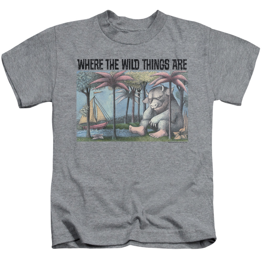 Where The Wild Things Are Cover Art Juvenile Kids Youth T Shirt Athletic Heather Officially Licensed
