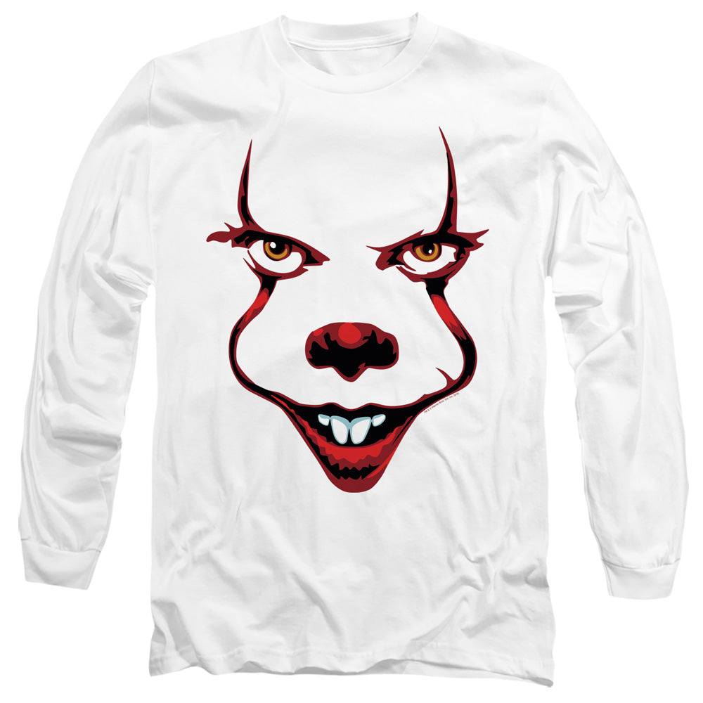 IT 2 Smile Mens Long Sleeve Shirt White Officially Licensed