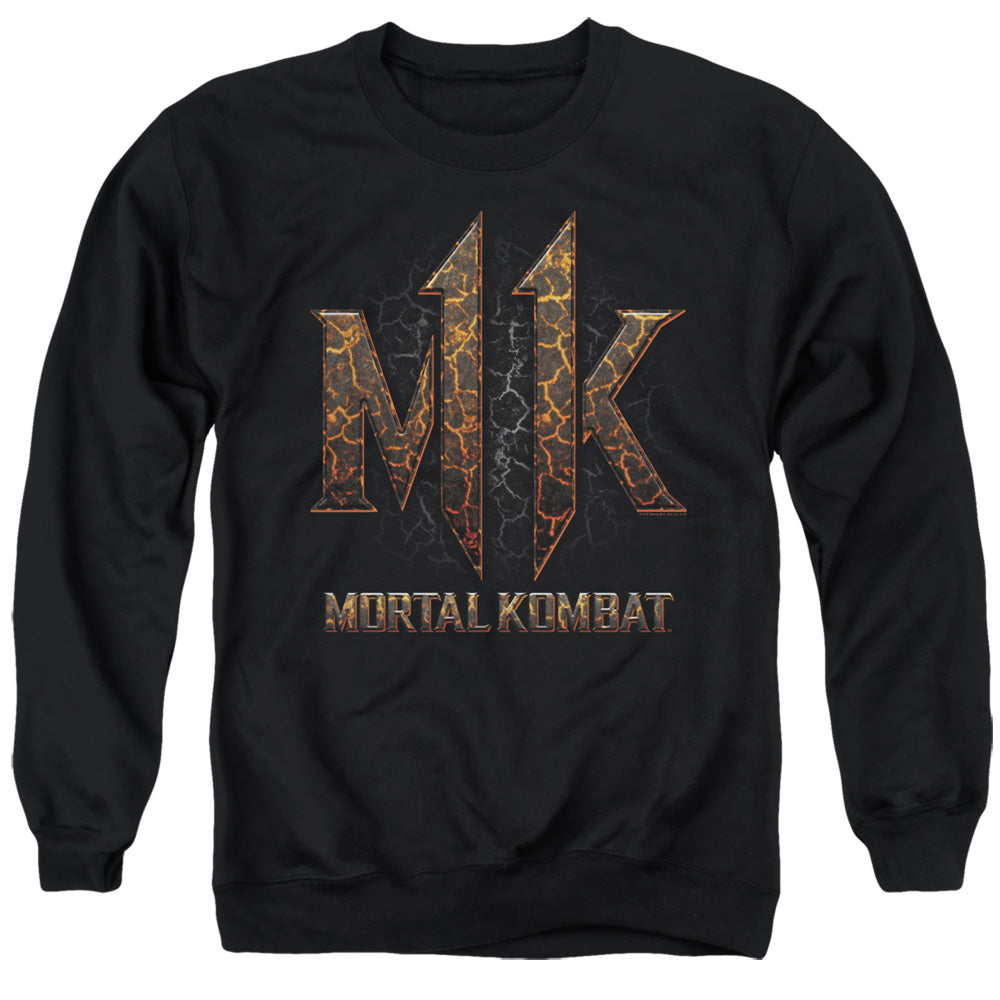 Mortal Kombat 11 Mk11 Lava Mens Crewneck Sweatshirt Black Officially Licensed
