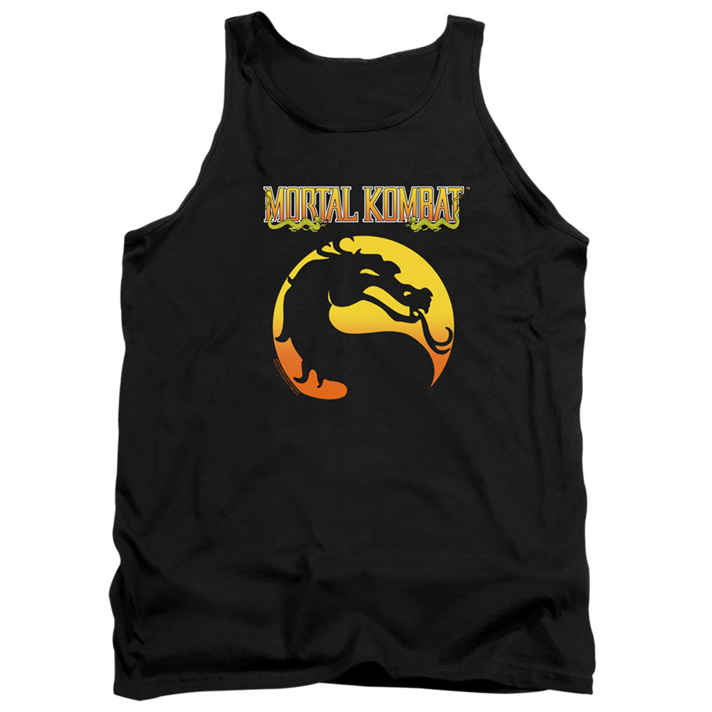 Mortal Kombat Klassic Logo Mens Tank Top Shirt Black Officially Licensed