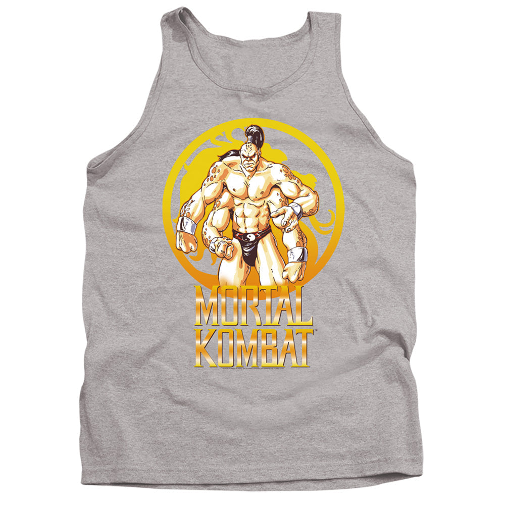 Mortal Kombat Klassic Goro Mens Tank Top Shirt Athletic Heather Officially Licensed