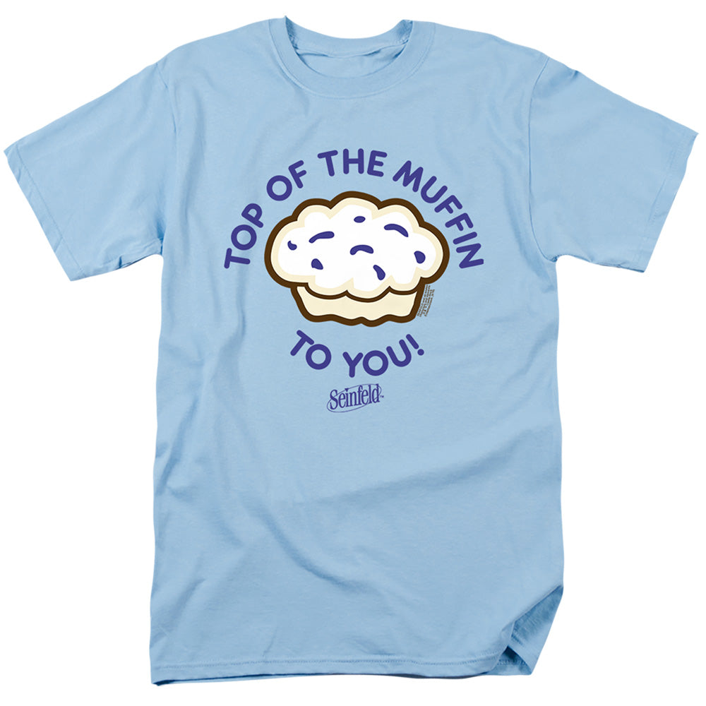 Seinfeld Top Of The Muffin Mens T Shirt Light Blue Officially Licensed