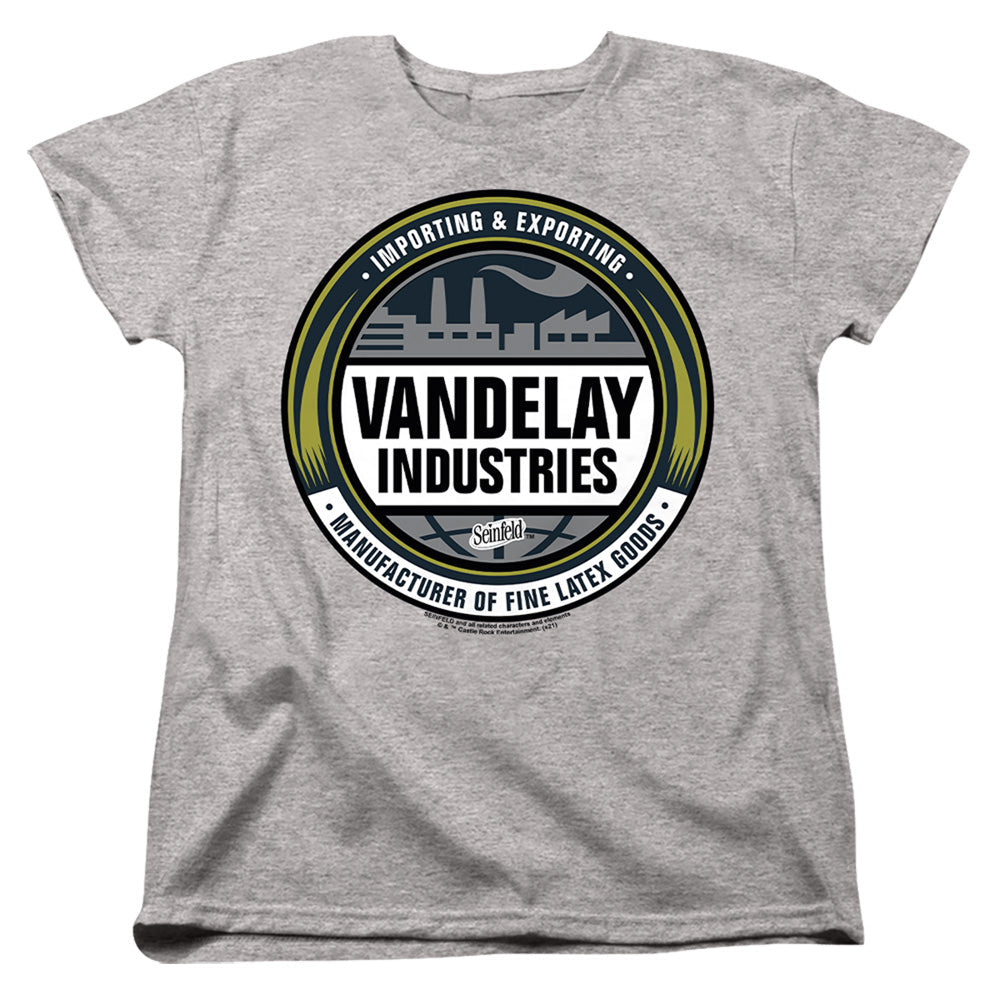 Seinfeld Vendelay Logo Womens T Shirt Athletic Heather Officially Licensed