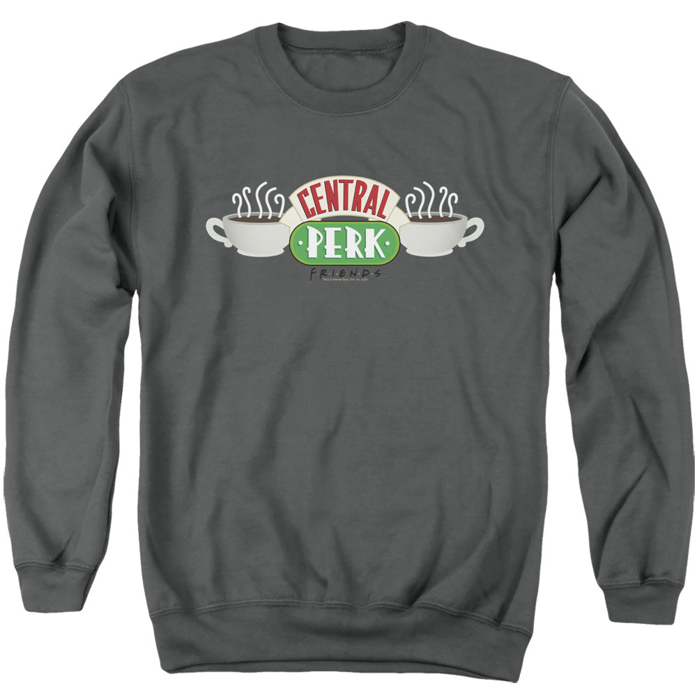 Friends Central Perk Logo Mens Crewneck Sweatshirt Charcoal
