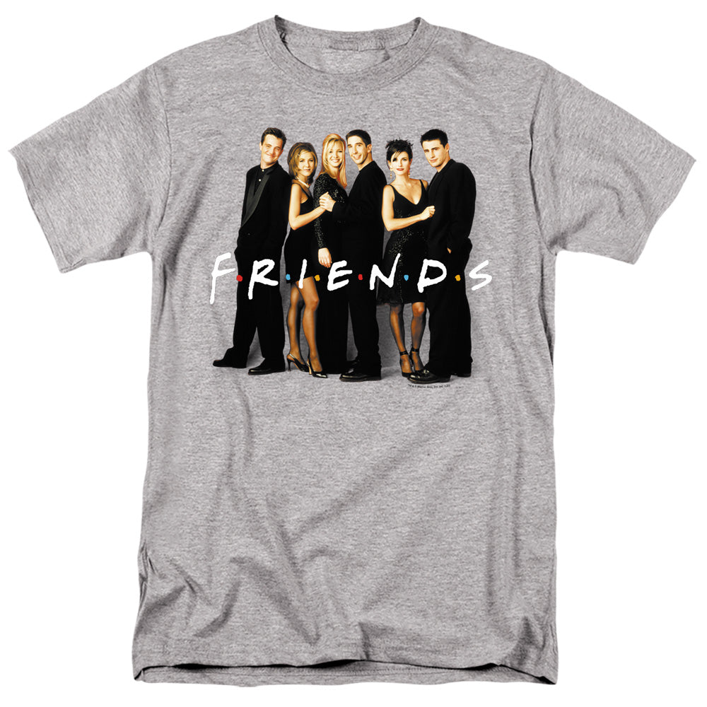 Friends Cast In Black Mens T Shirt Red Officially Licensed