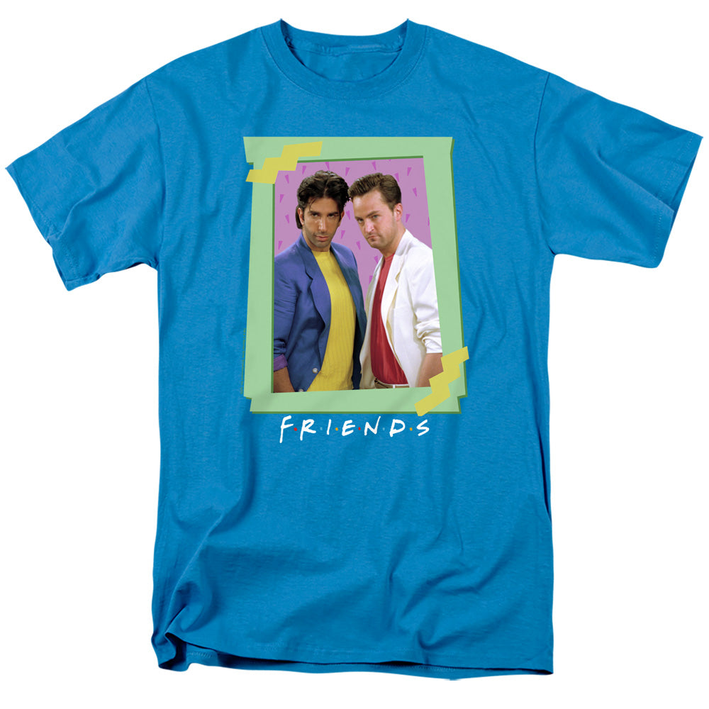Friends 80S Flashback Mens T Shirt Turquoise Officially Licensed