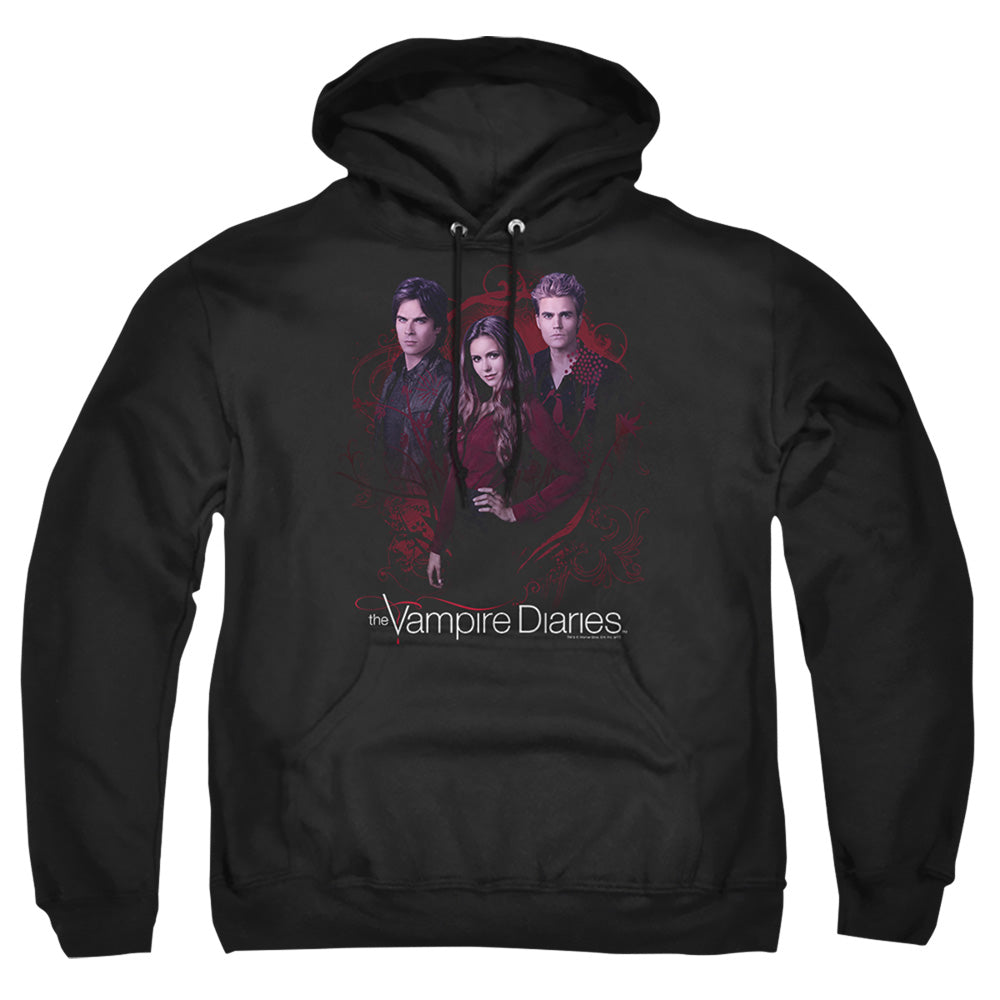 Vampire Diaries Company Of Three Mens Hoodie Black Officially Licensed
