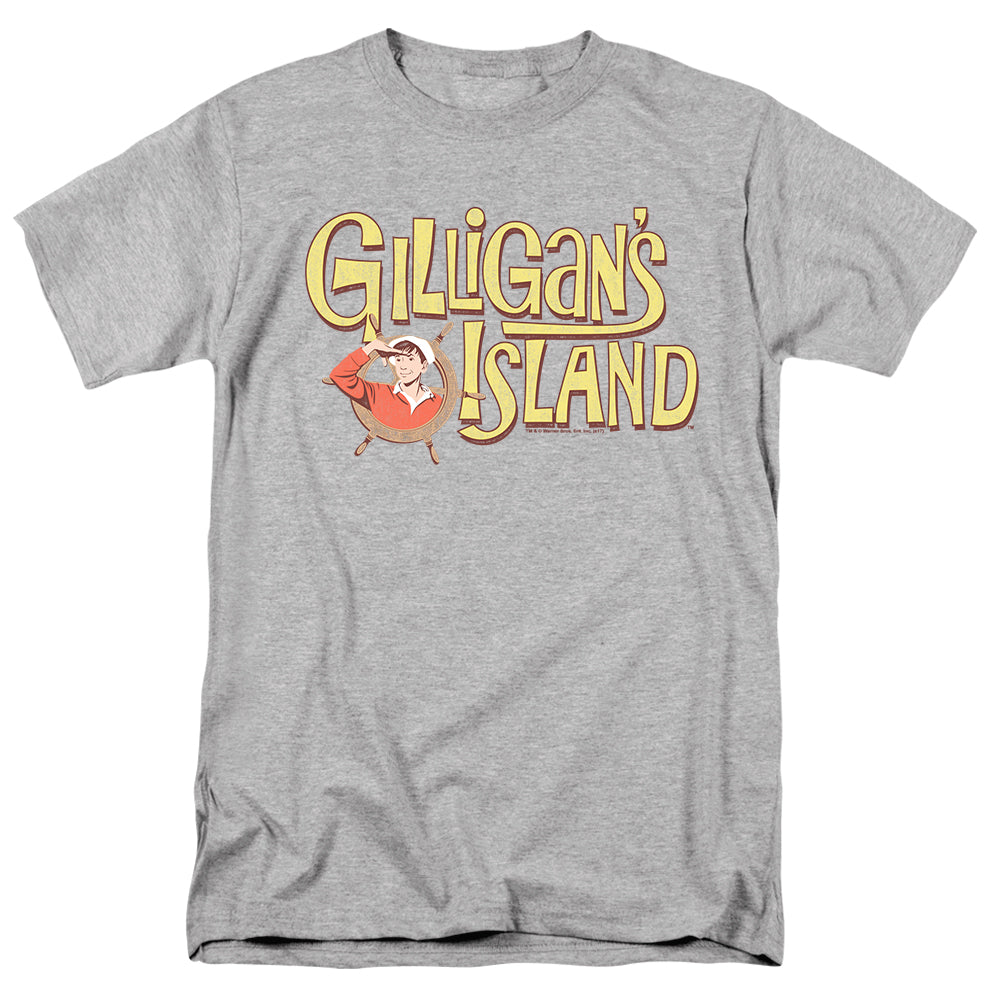 Gilligans Island Gilligans Logo Mens T Shirt Athletic Heather