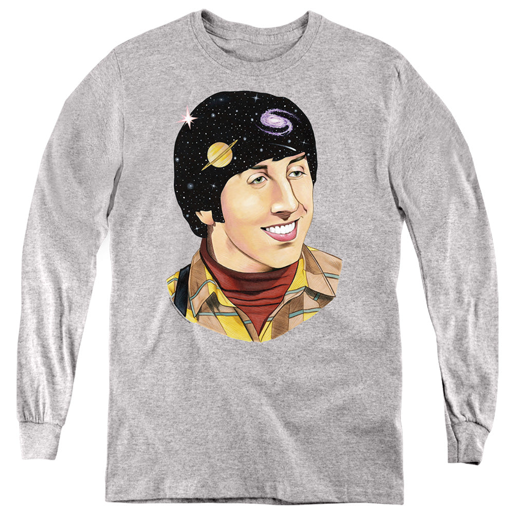 Big Bang Theory Howard Space Long Sleeve Kids Youth T Shirt Athletic Heather