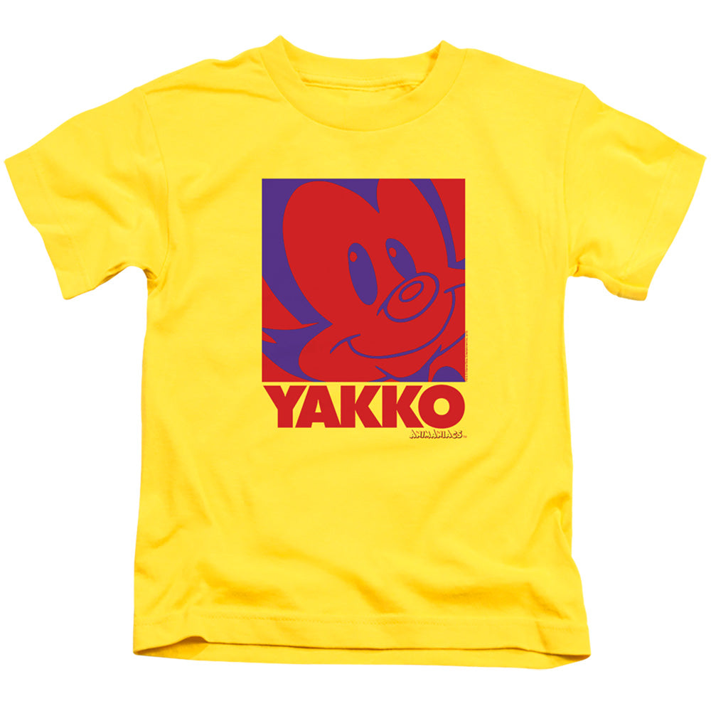 Animaniacs Pop Yakko Juvenile Kids Youth T Shirt Yellow Officially Licensed