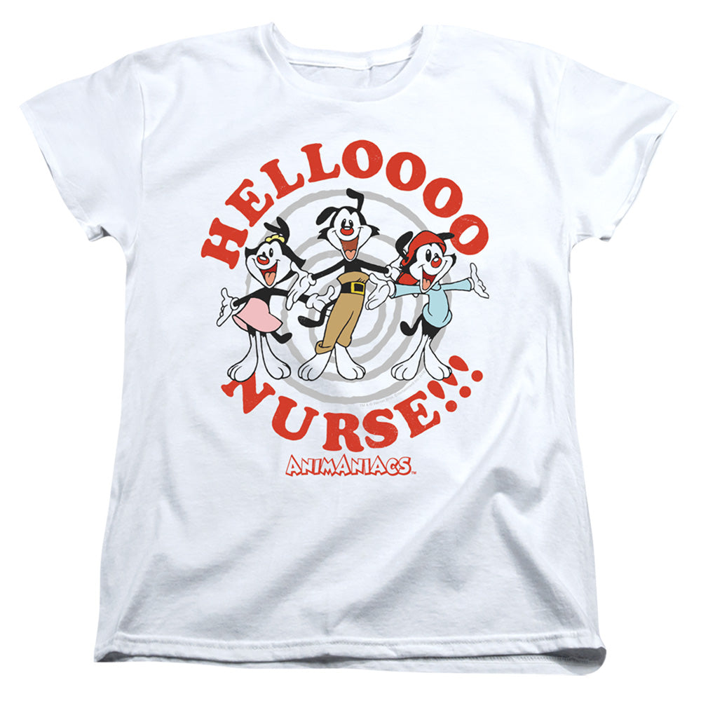 Animaniacs Hello Nurse Womens T Shirt White Officially Licensed
