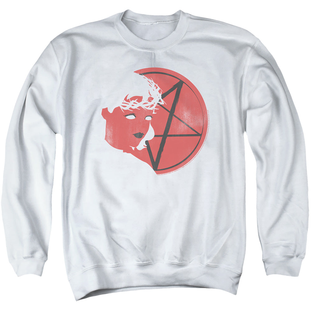 Chilling Adventures Of Sabrina Herald Sabrina Mens Crewneck Sweatshirt White Officially Licensed