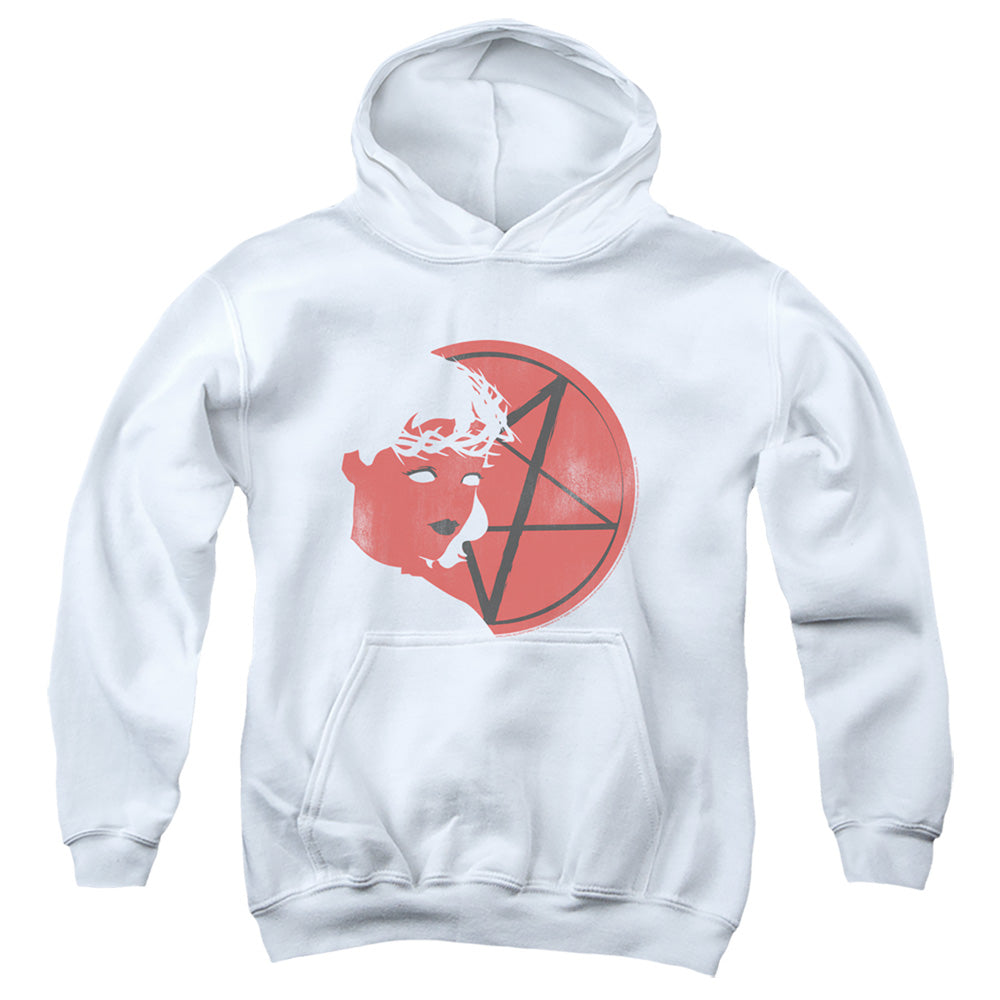 Chilling Adventures Of Sabrina Herald Sabrina Kids Youth Hoodie White